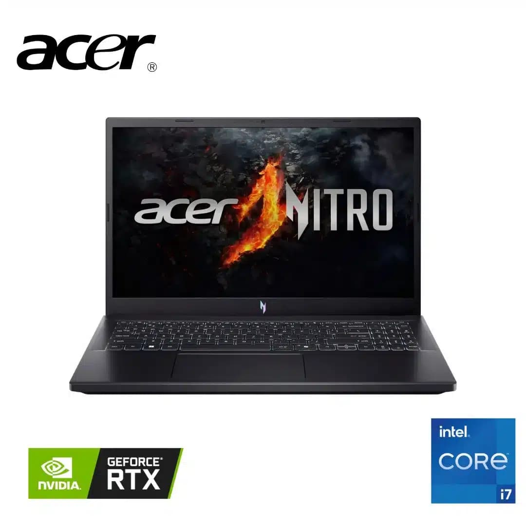 Acer Nitro V 15 Intel Core i7 13th Gen 13620H RTX 3050 6GB Graphics – 16GB DDR5 RAM – 512GB NVMe Gen 4 SSD – 15.6″ FHD 144Hz Display – Backlit Keyboard – Black