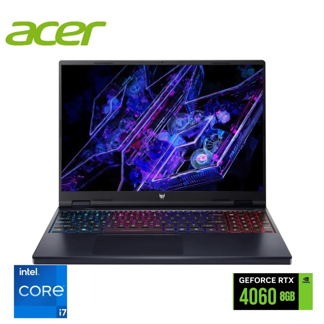 Acer Predator Helios Neo 16 Intel Core i7-14650HX 14th Generation – RTX 4060 8GB Graphics – 16GB DDR5 RAM – 1TB NVMe Gen 4 SSD – 16″ WQXGA ( 2560 x 1600 ) 240Hz Display