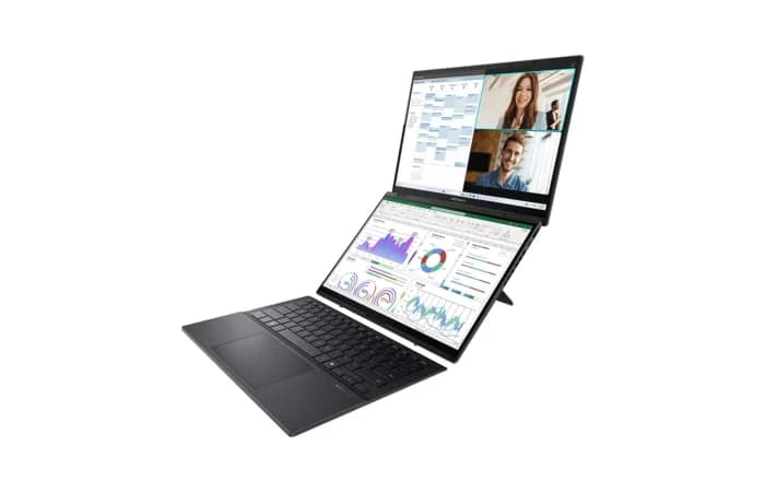 ASUS ZenBook DUO 2025 UX8406CA (Intel Ultra 9 285H Processor | 32GB RAM | 2TB SSD | 14" 3K (2880 x 1800) 100% DCI-P3 120Hz OLED Display | Wi-Fi 7 & BT5.4 | 2 Years International Warranty | 1 Year ASUS Perfect Warranty | Stylus & Backpack)